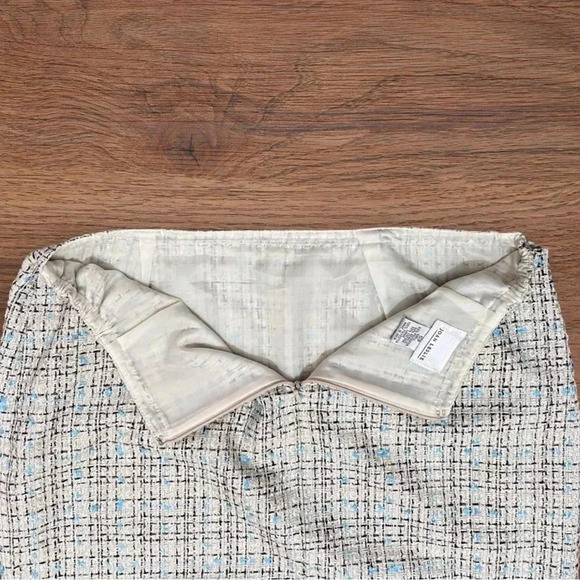 Y2K Joan Leslie Skirt - Size 12P Mid Century Style Plaid Zipper Elastic Sides - Picture 3 of 6